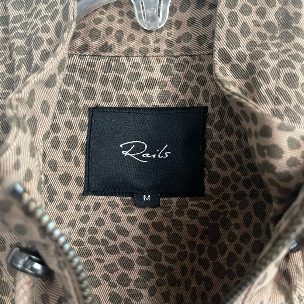 Rails Cheetah Front Zipper Lightweight Jacket - image 3
